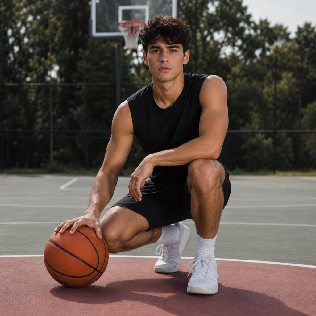 Basketball Photography Poses With the Ball