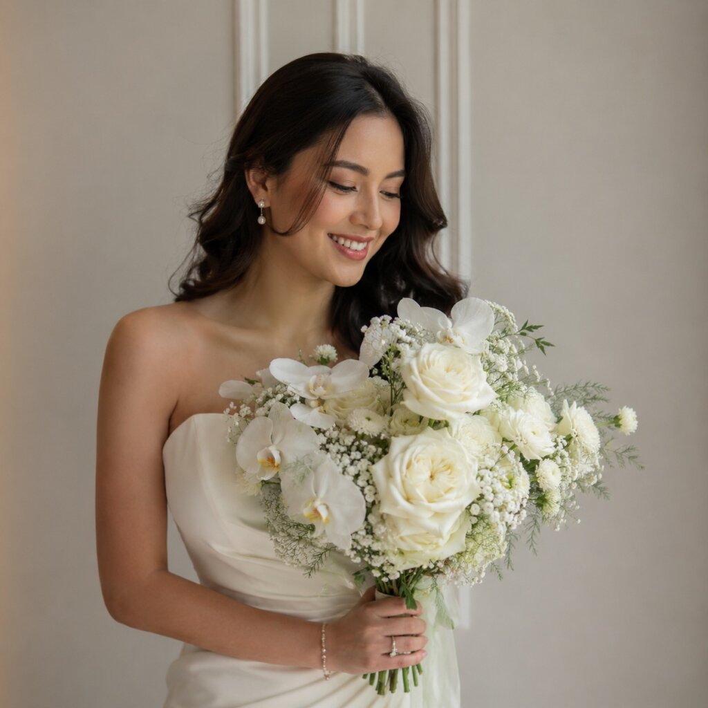 Create a Soft Bridal-Inspired Bouquet Photo