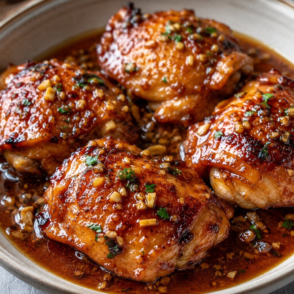 Honey Garlic Chicken Thighs