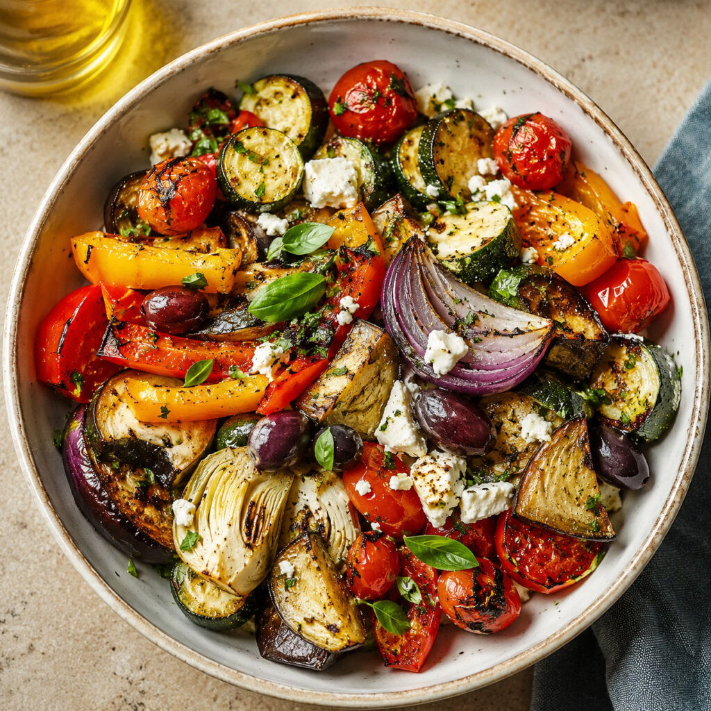 Mediterranean Roasted Vegetable Bowl