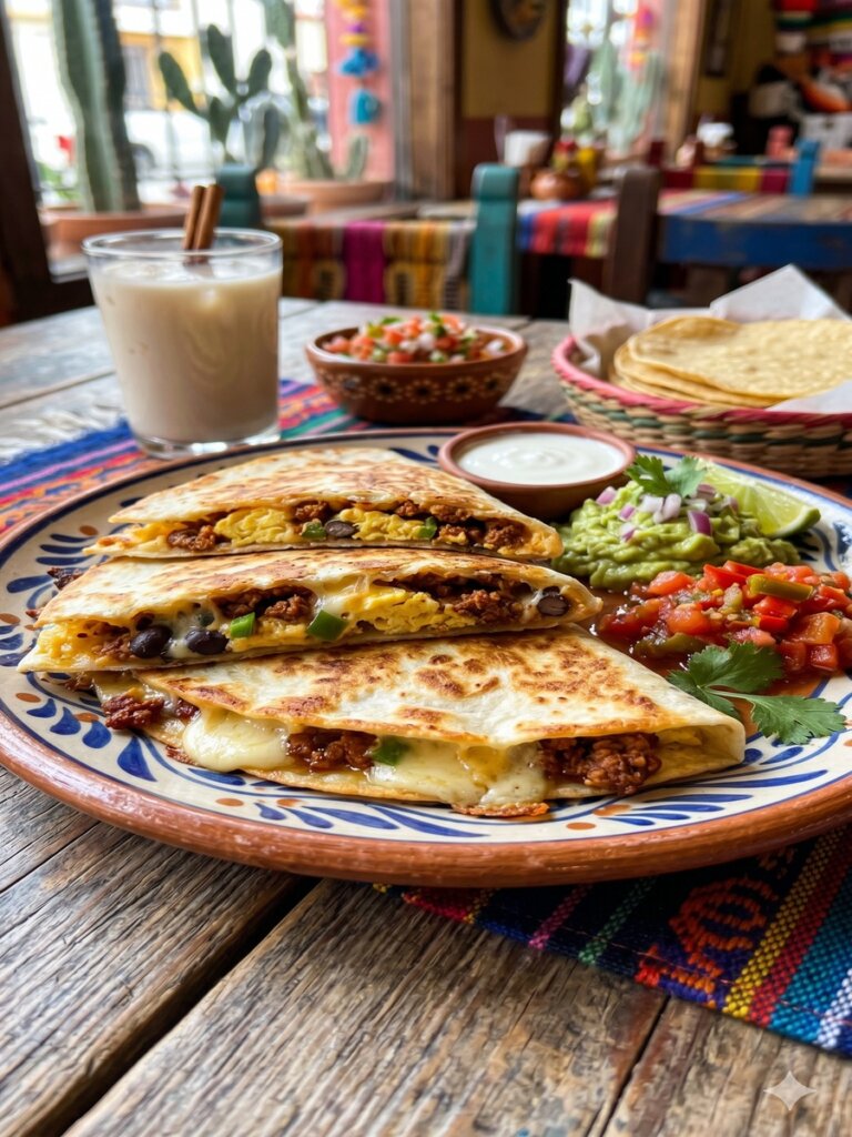 Mexican Breakfast Quesadillas