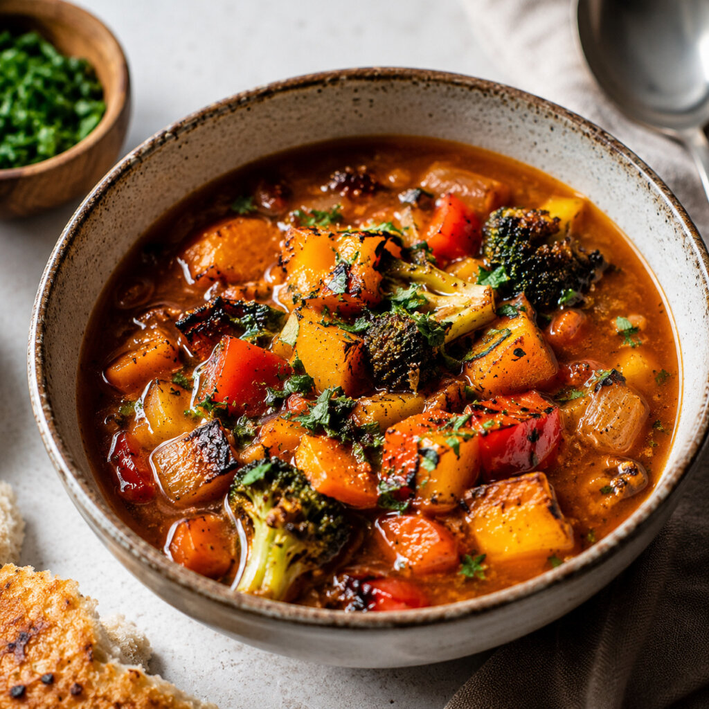 Roasted Vegetable Soup Bowl