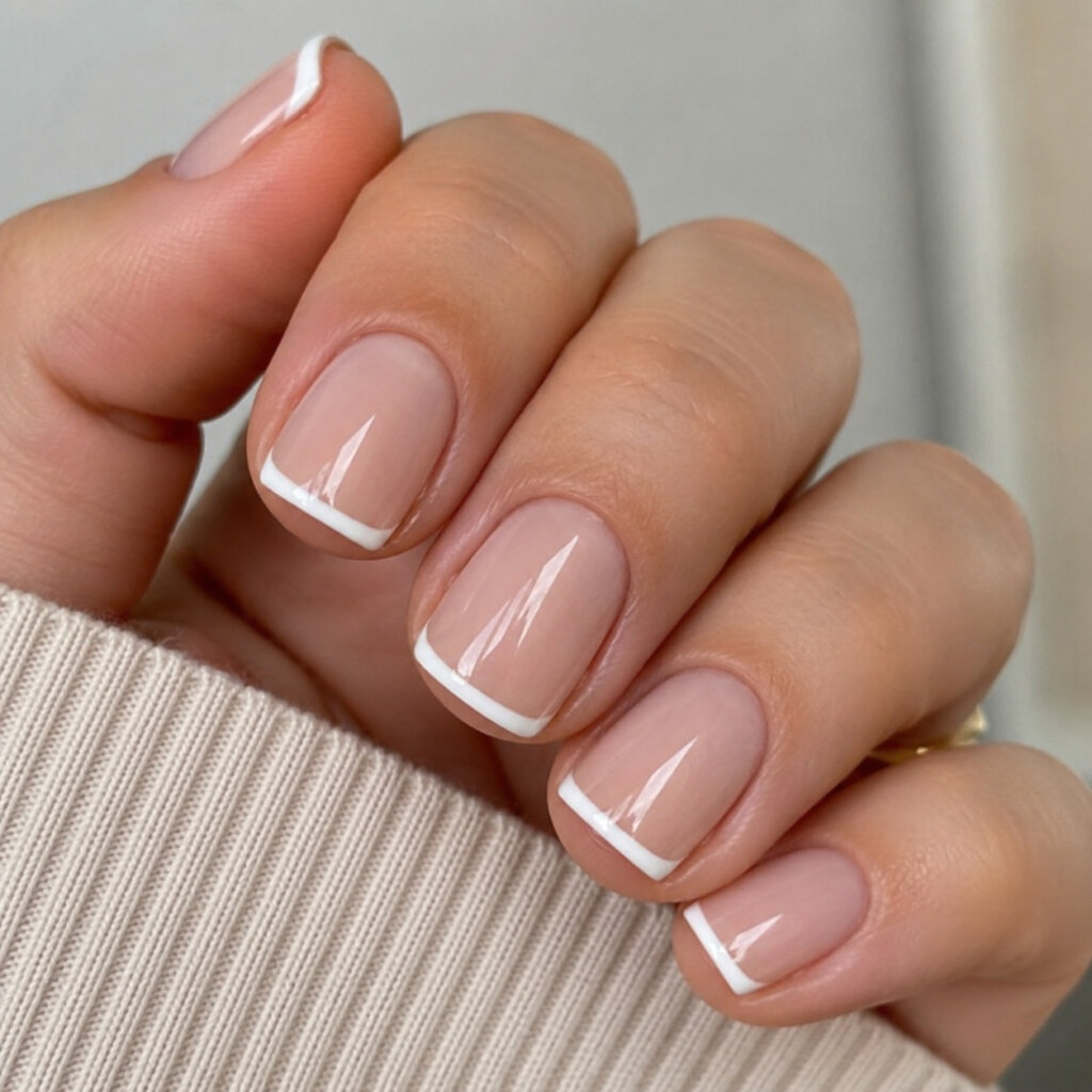 Short French Tip Nails