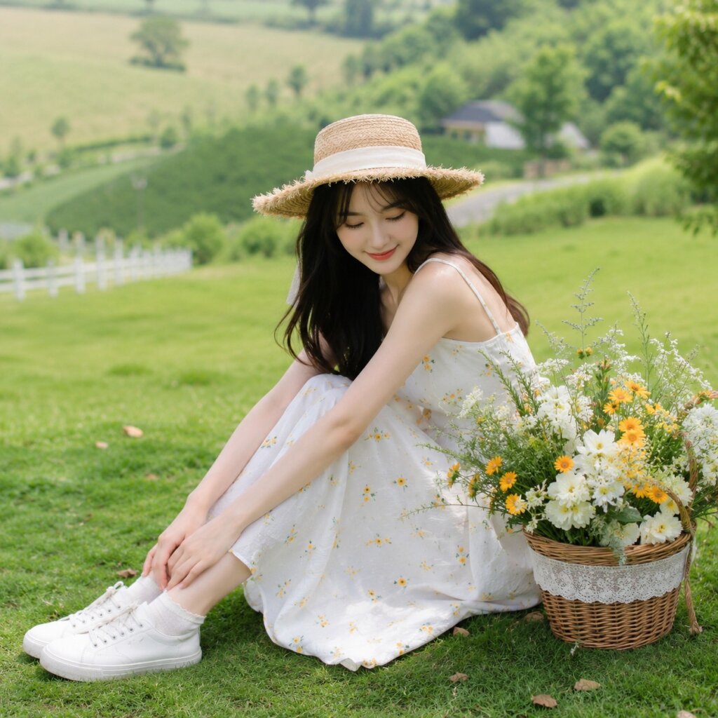 Sit on the Grass With Flowers Beside You