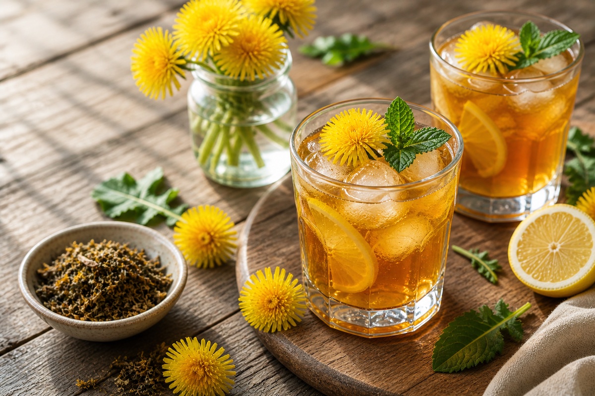 Dandelion Iced Tea
