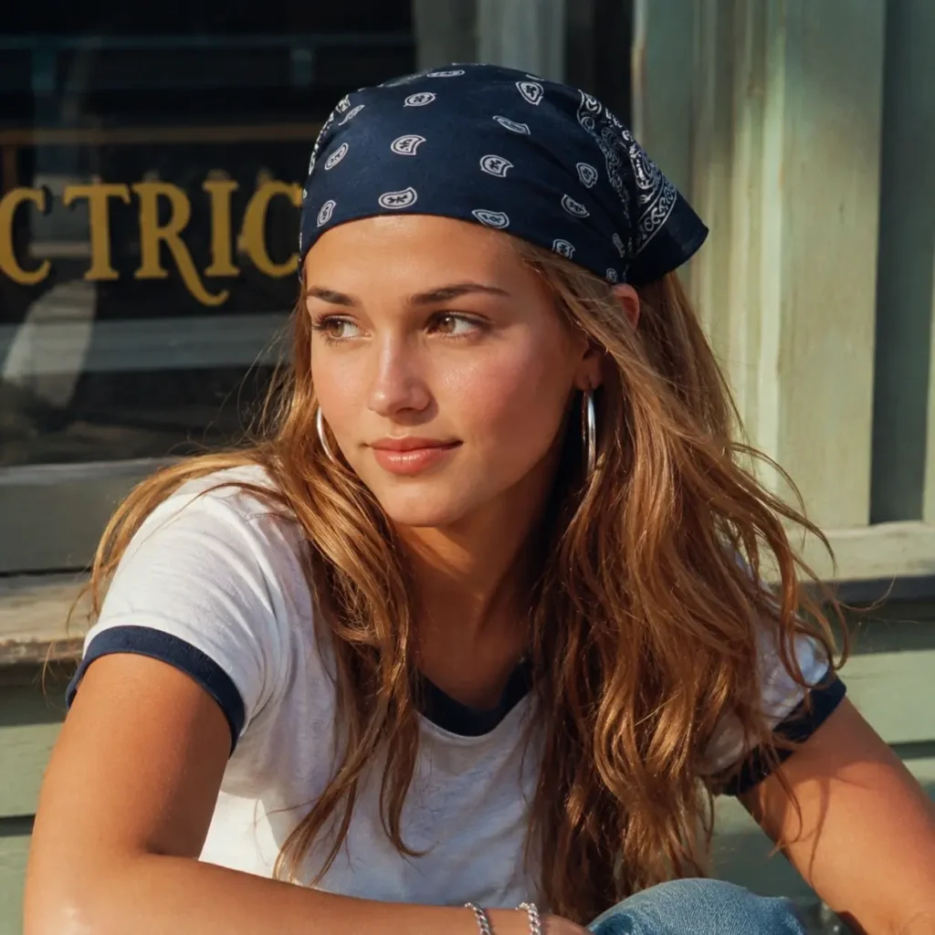Classic 90s Bandana Headscarf
