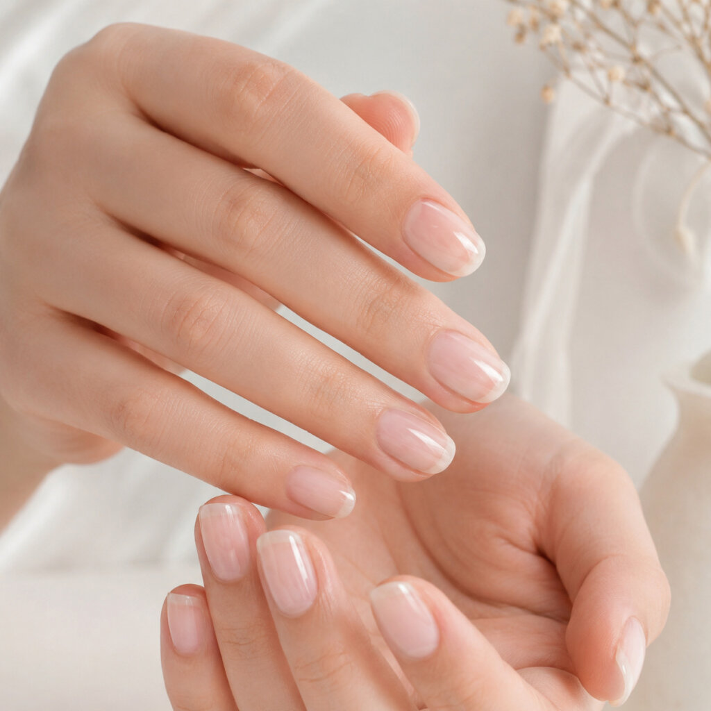 Clear Glossy Nails
