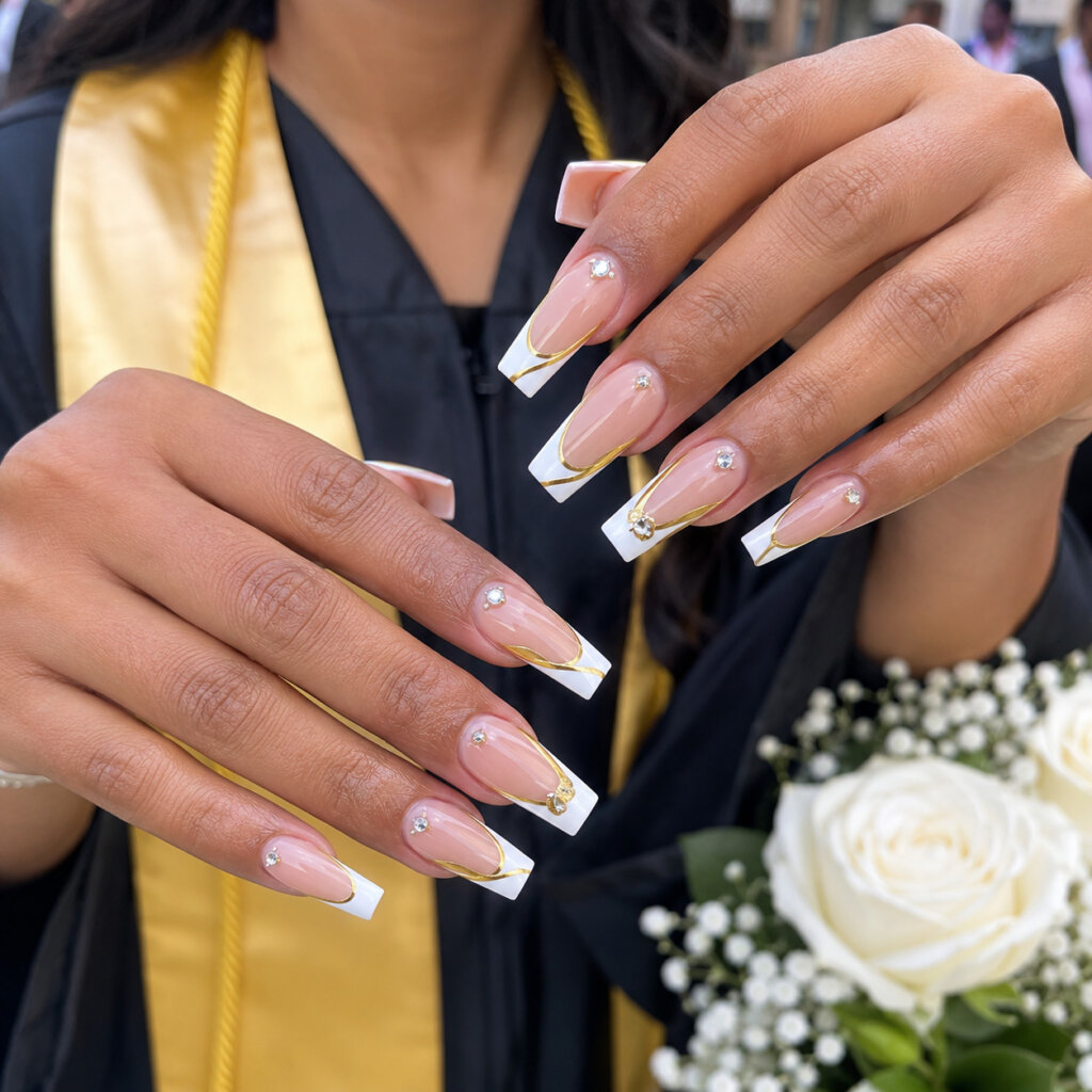 Coffin Graduation Nails
