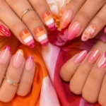 Lesbian Pride Nails