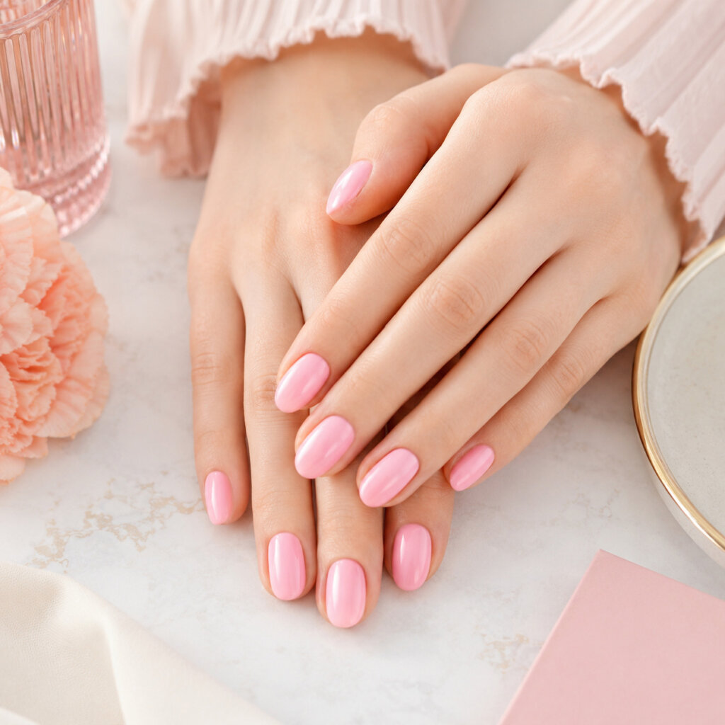 Soft Pink Nails