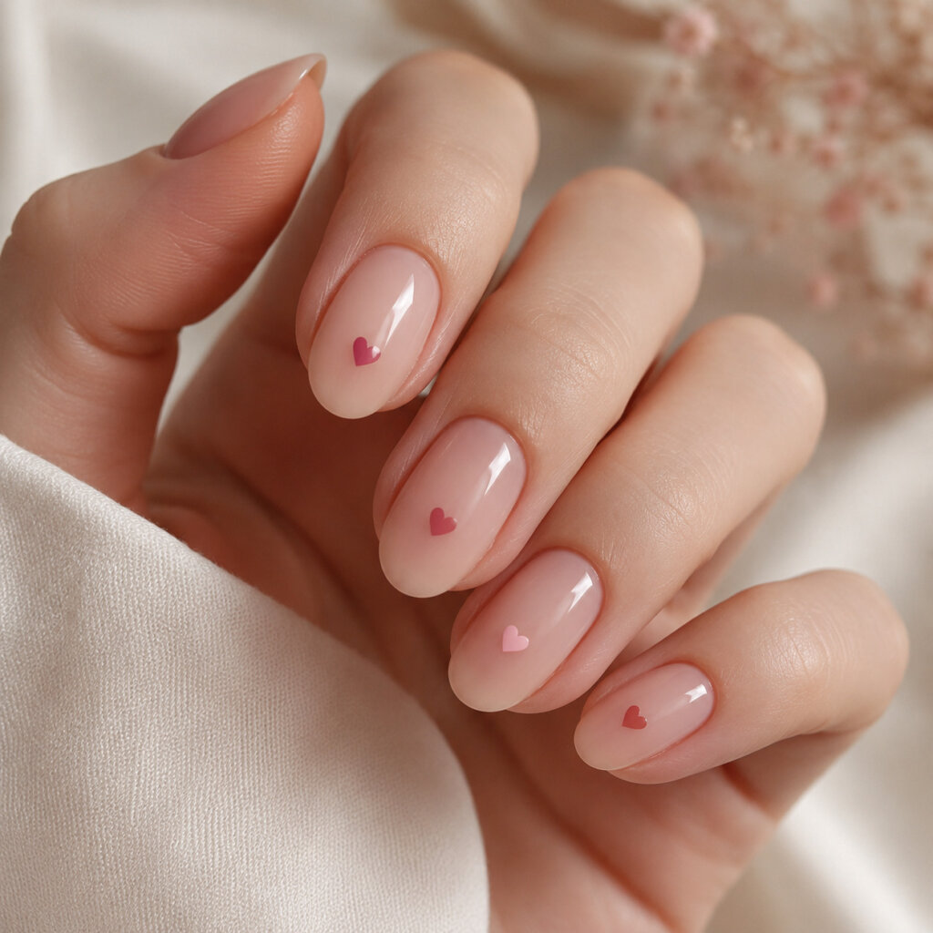 Tiny Heart Nails