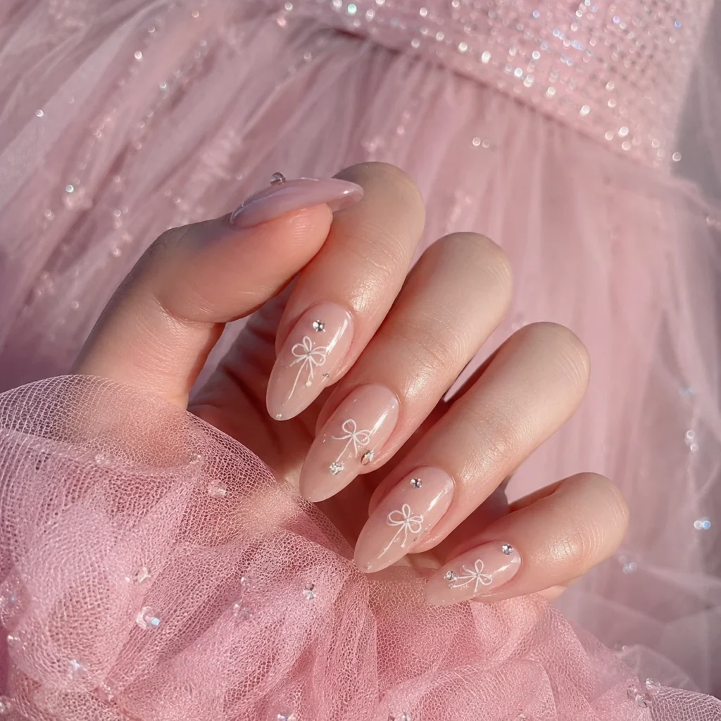 Bow Nail Art