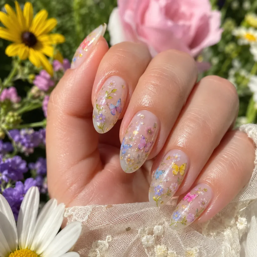 Butterfly Garden Nails