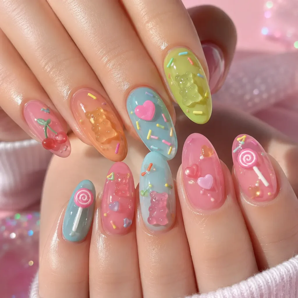 Candy Charm Nails