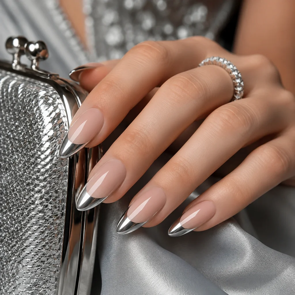 Chrome French Tips