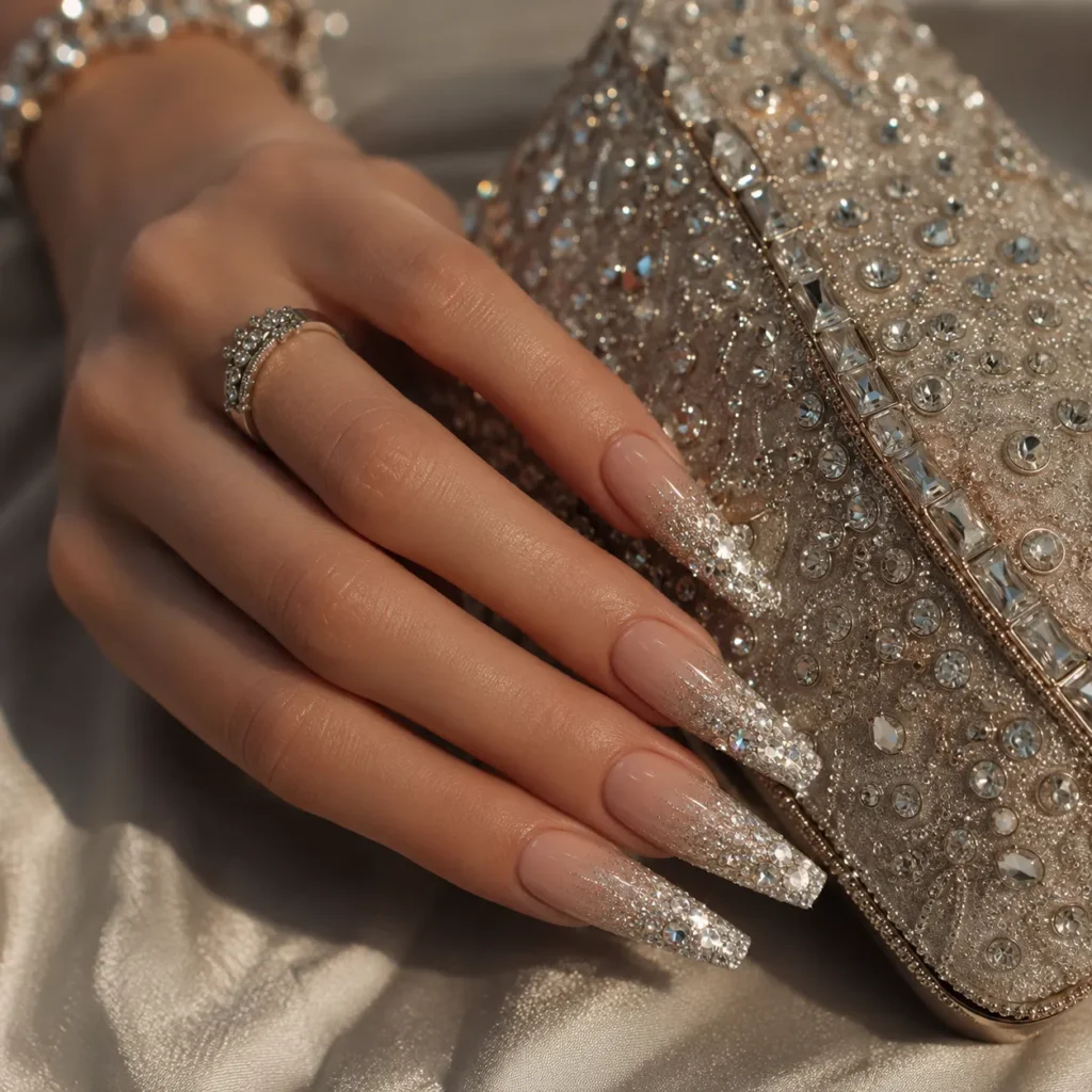 Crystal Ombré Nails