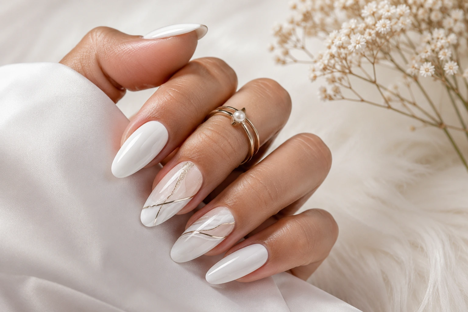 Elegant White Nail Ideas