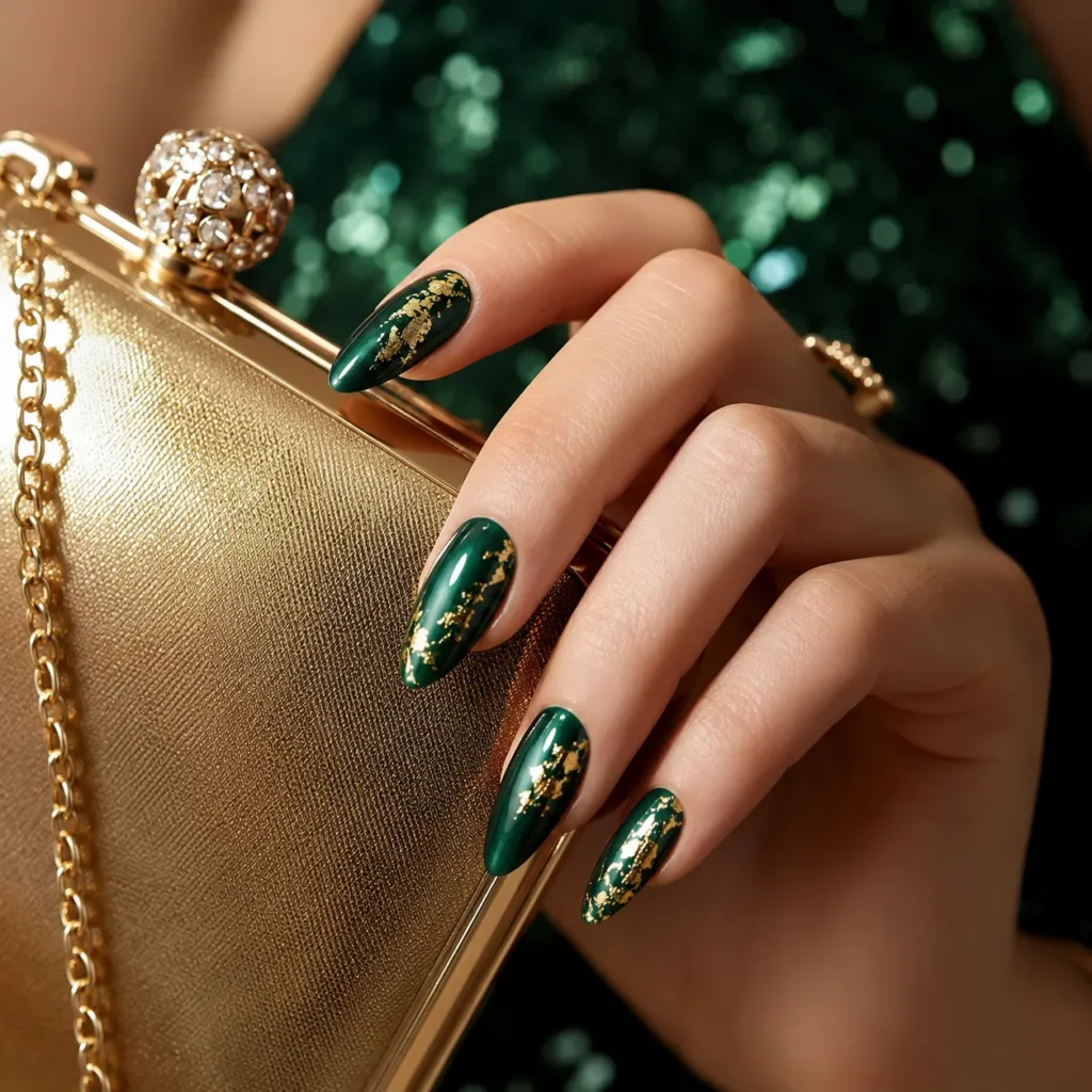 Emerald Green Nails