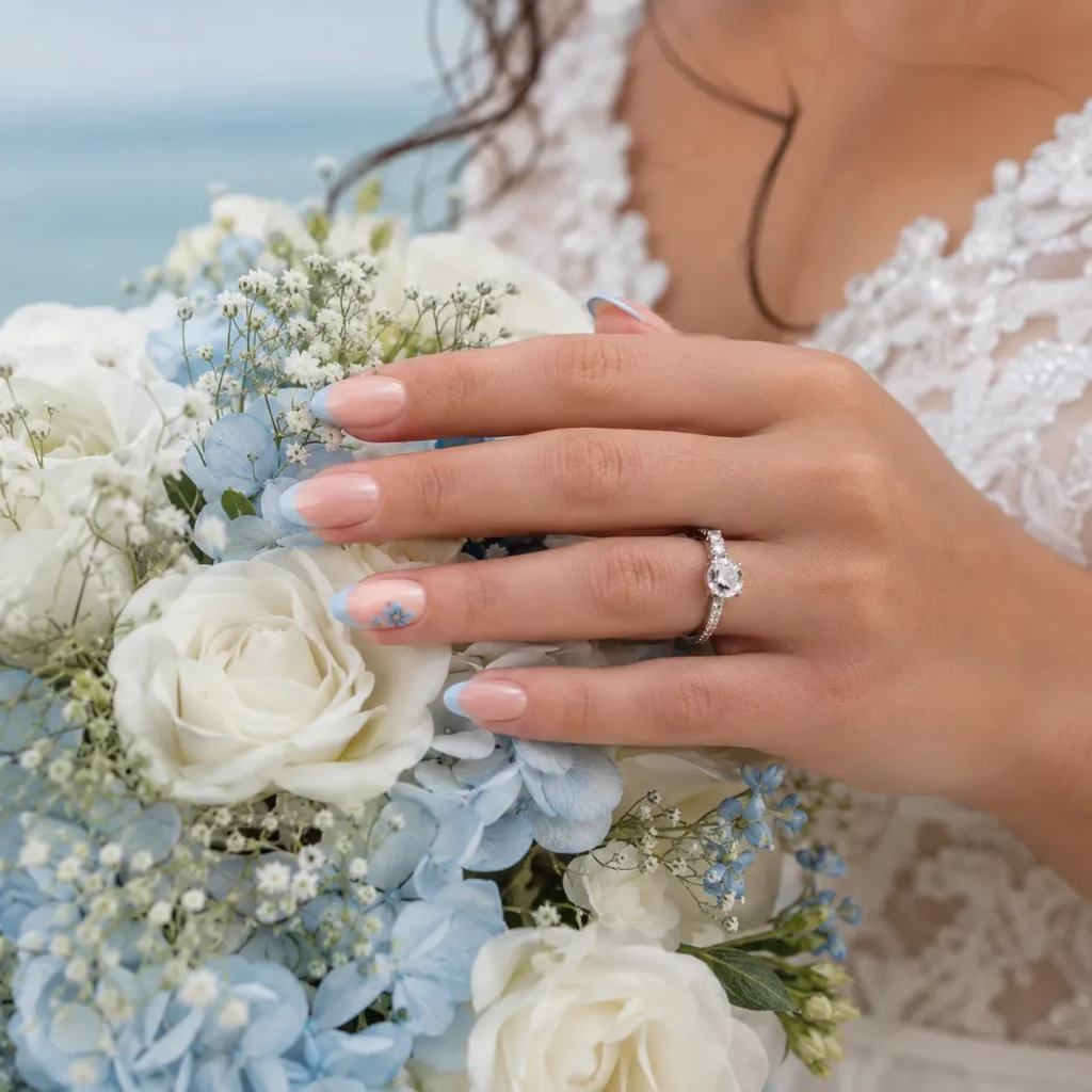 Something Blue Nail Accents