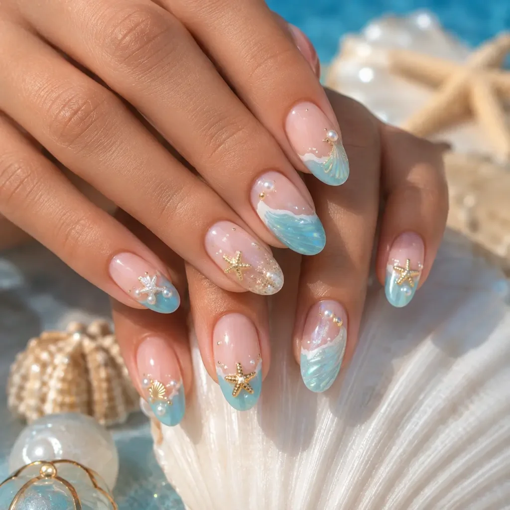 Starfish Accent Nails