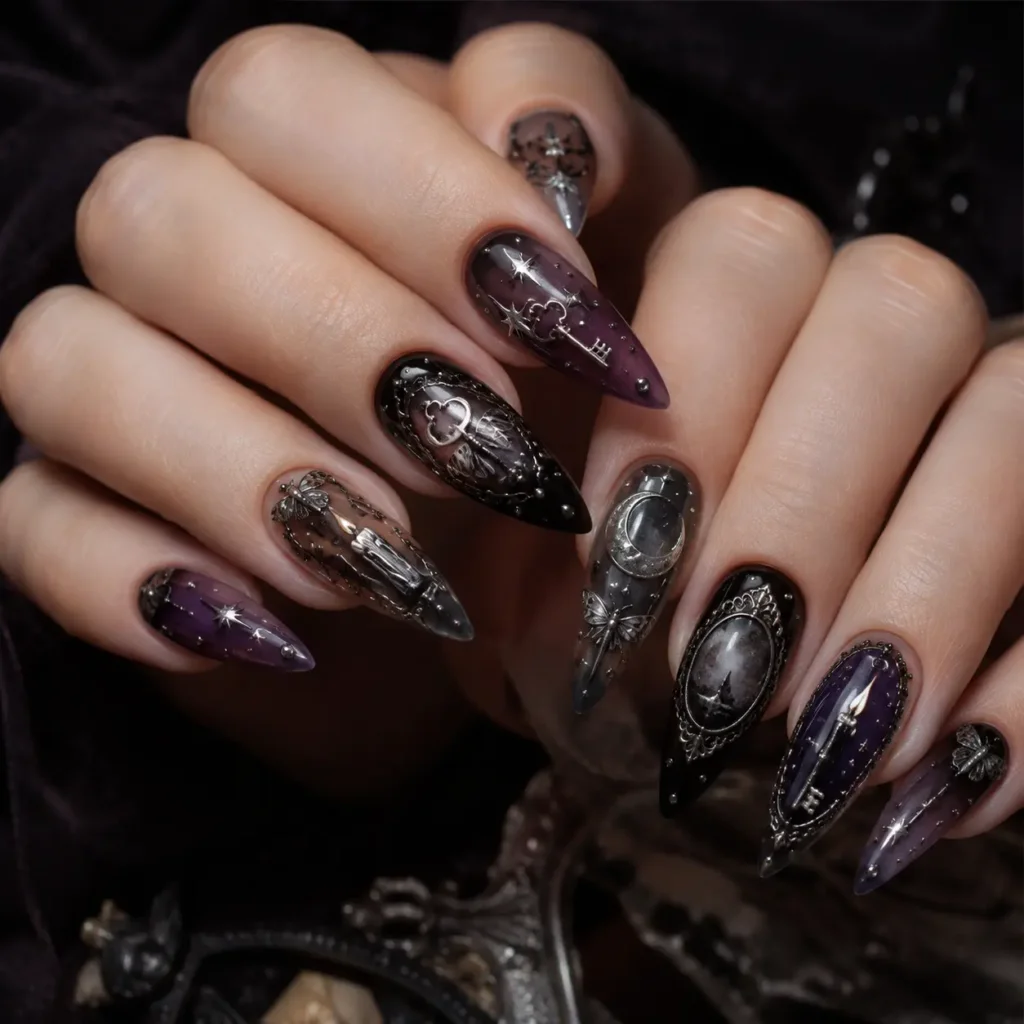 Whimsy Goth Nails