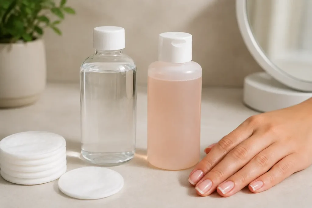Acetone and nail polish remover