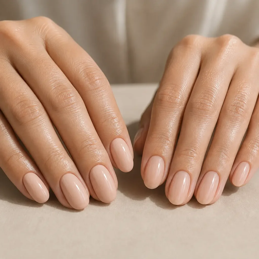 Dip powder and gel nail finish comparison