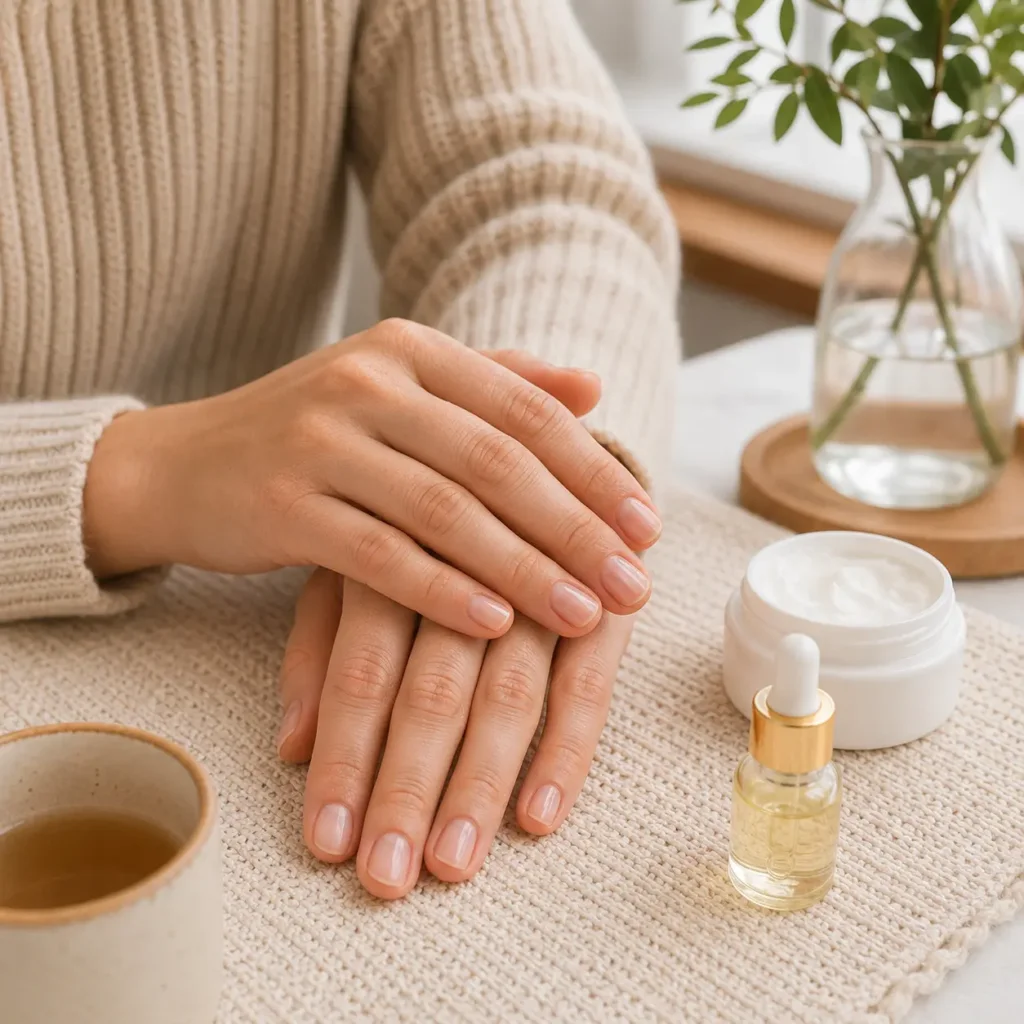 Natural nail recovery routine for weak nails