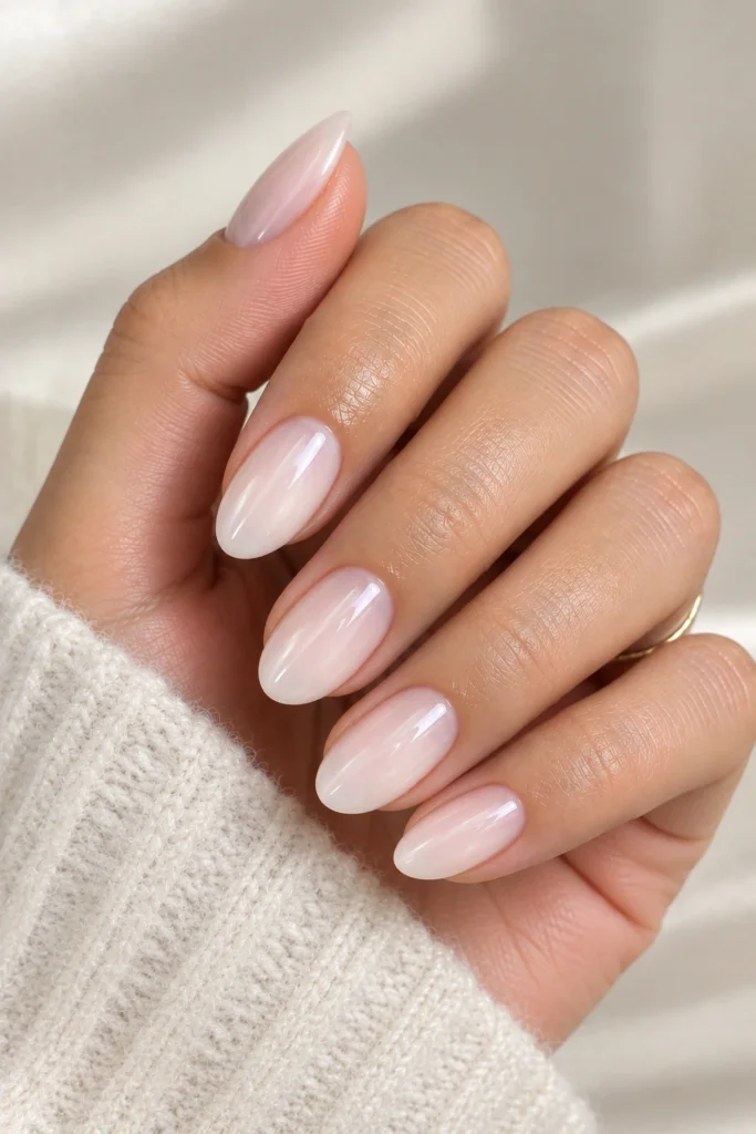 Funny Bunny soap nails with a translucent glossy finish